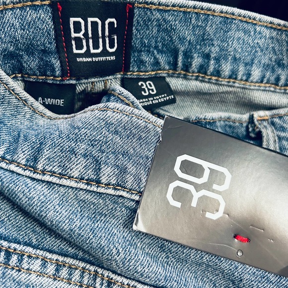 BDG Blue Straight Leg Jeans - Picture 6 of 6